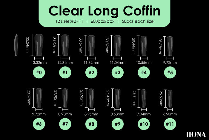 Coffin Full Cover Extension Tips