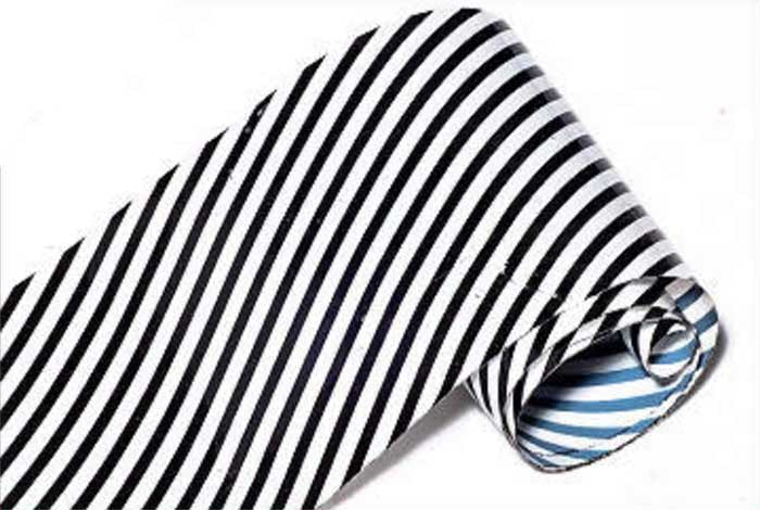 7 - Black & White Stripes Foil