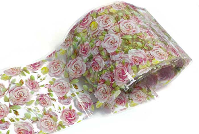 56 - Large Roses Foil