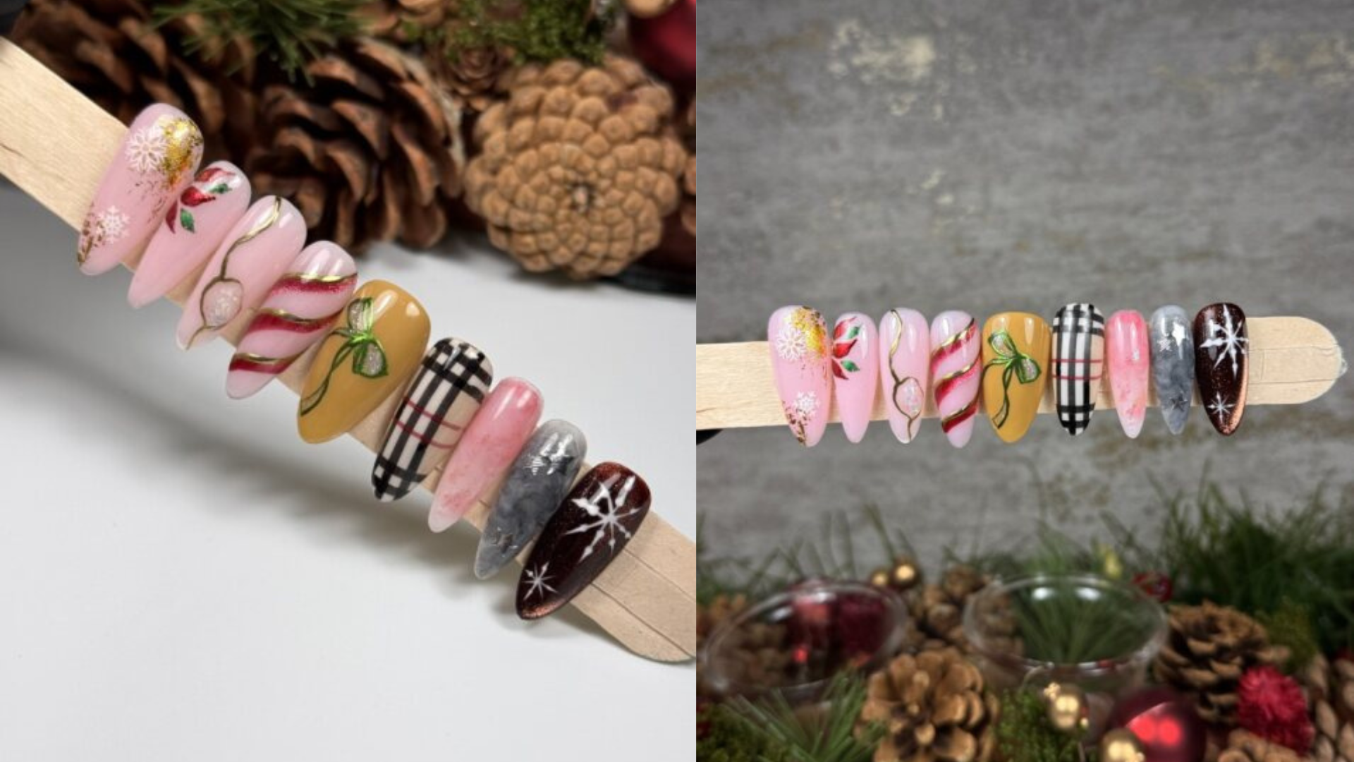 Easy Christmas Nail Art Tutorial - Step by step