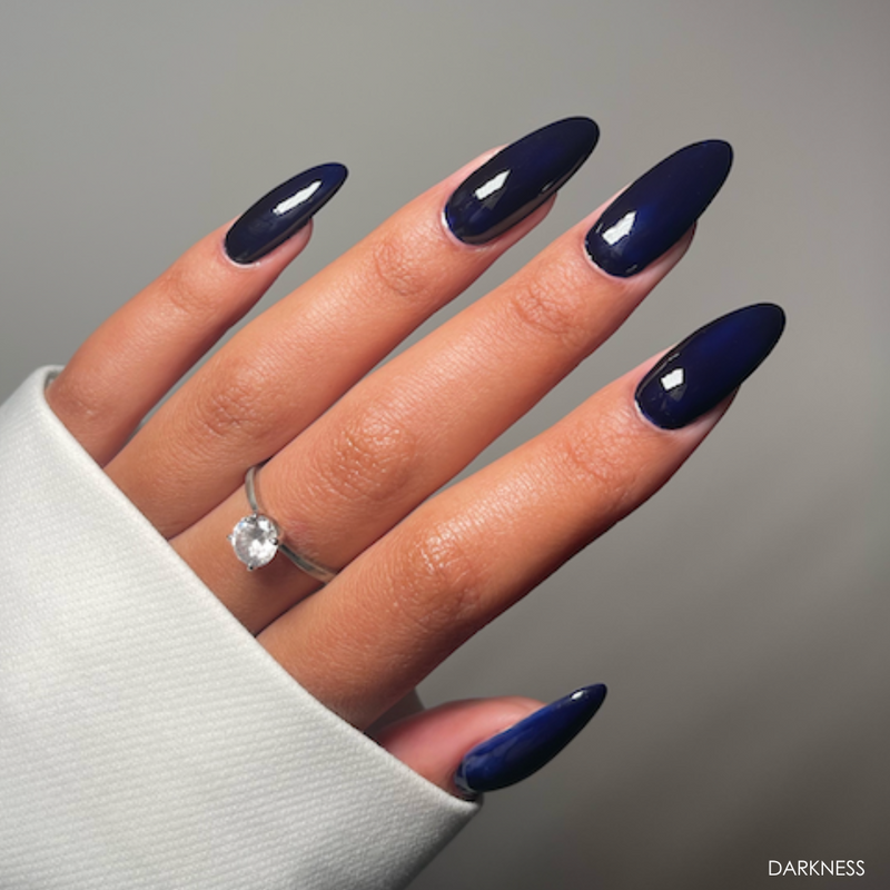 HONA Darkness Gel Polish | Blue Nail Polish | HEMA Free